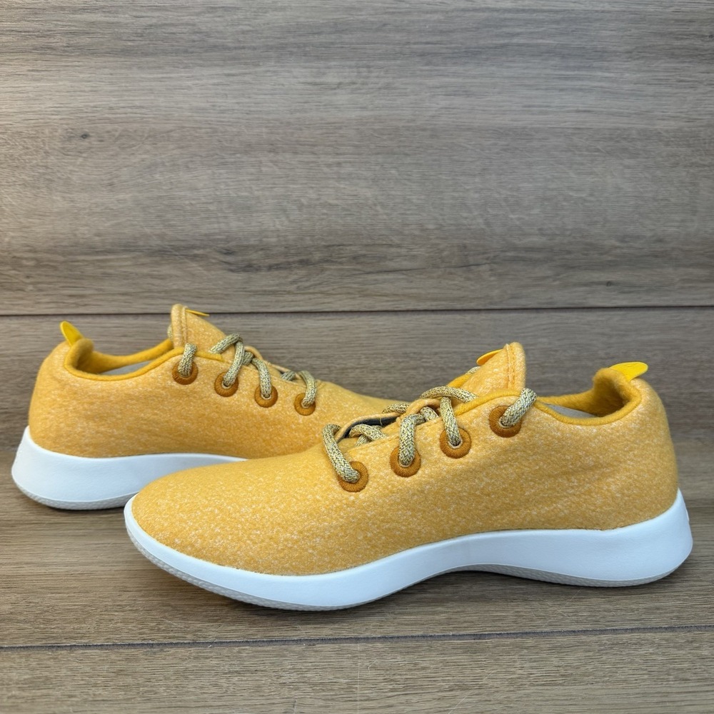 Allbirds Wool Runners Turk Yellow Womens Size 9 Running Walking Shoes Sneakers - Picture 6 of 9